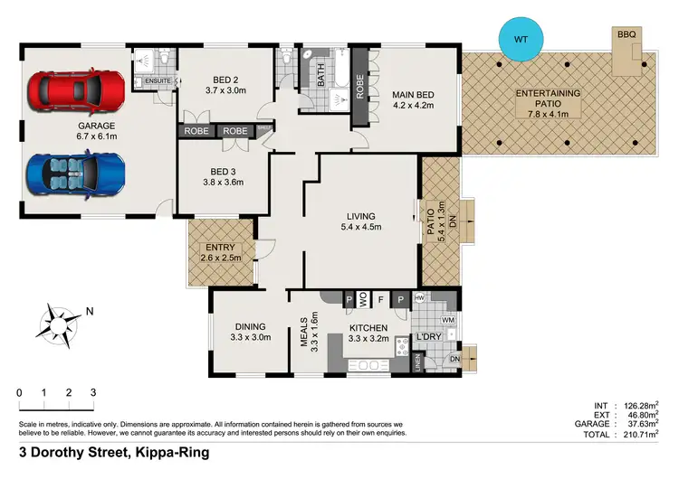 Floorplan of Homely house listing, 3 Dorothy Street, Kippa-Ring QLD 4021
