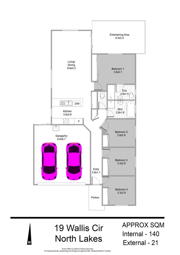 Floorplan of Homely house listing, 19 WALLIS CIRCUIT, North Lakes QLD 4509