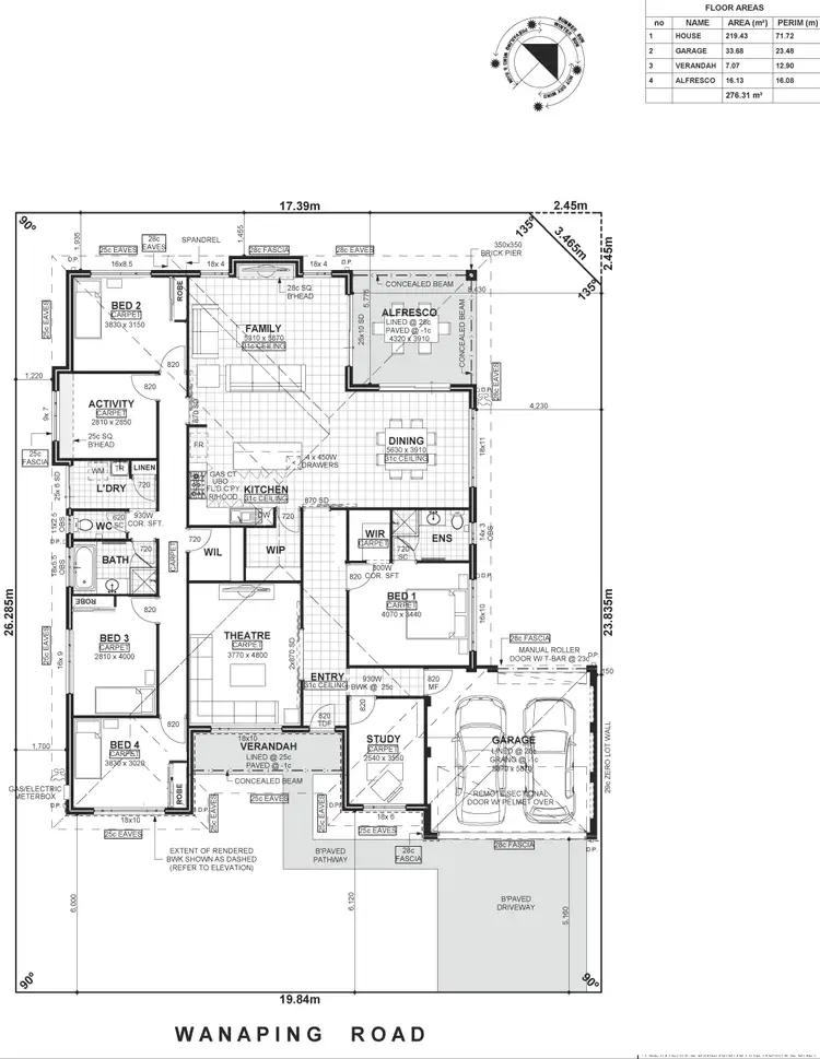 Floorplan of Homely house listing, 58A Wanaping Road, Kenwick WA 6107