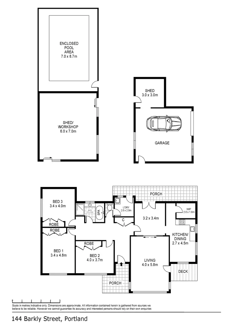 Floorplan of Homely house listing, 144 Barkly Street, Portland VIC 3305