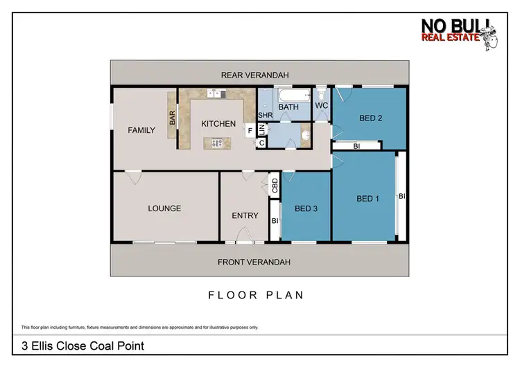 Floorplan of Homely house listing, 3 Ellis Close, Coal Point NSW 2283