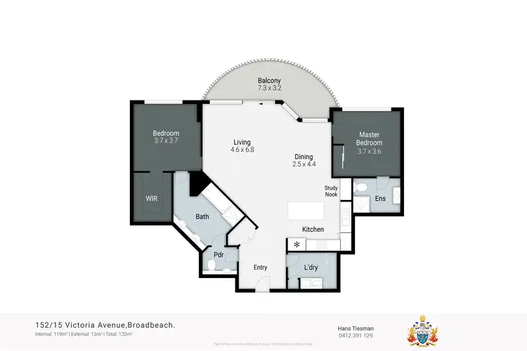 Floorplan of Homely apartment listing, 152/15 Victoria Avenue, Broadbeach QLD 4218