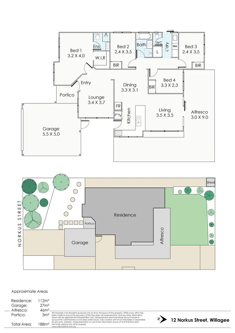 Floorplan of Homely house listing, 12 Norkus Way, Willagee WA 6156
