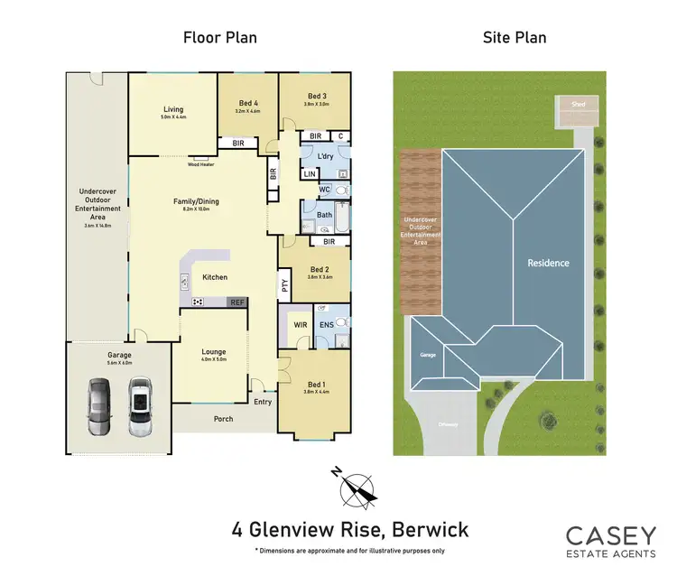 Floorplan of Homely house listing, 4 Glenview Rise, Berwick VIC 3806