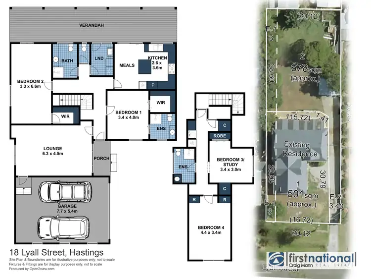 Floorplan of Homely house listing, 18 Lyall Street, Hastings VIC 3915