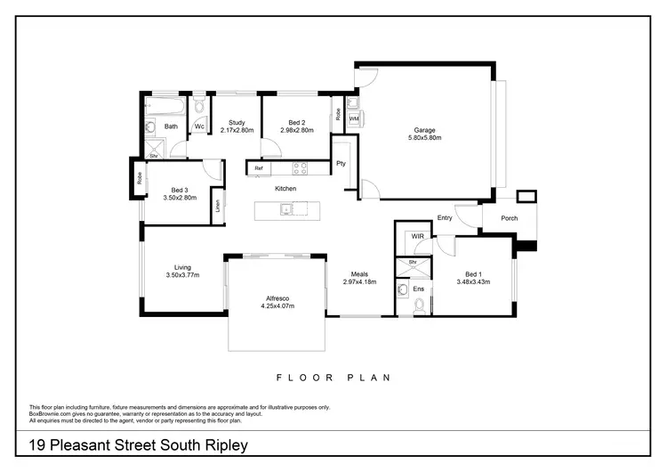 Floorplan of Homely house listing, 19 Pleasant Street, South Ripley QLD 4306