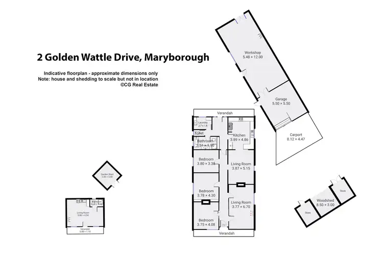 Floorplan of Homely house listing, 2 Golden Wattle Drive, Maryborough VIC 3465
