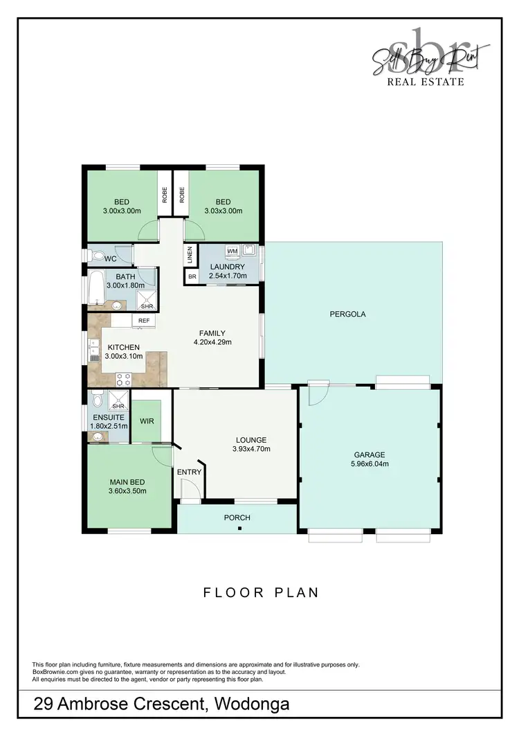Floorplan of Homely house listing, 29 AMBROSE CRESCENT, Wodonga VIC 3690