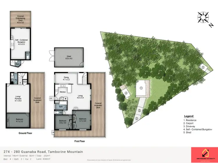 Floorplan of Homely house listing, 274-280 Guanaba Road, Tamborine Mountain QLD 4272