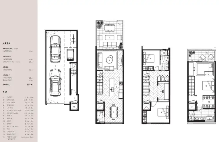 Floorplan of Homely townhouse listing, Address available on request