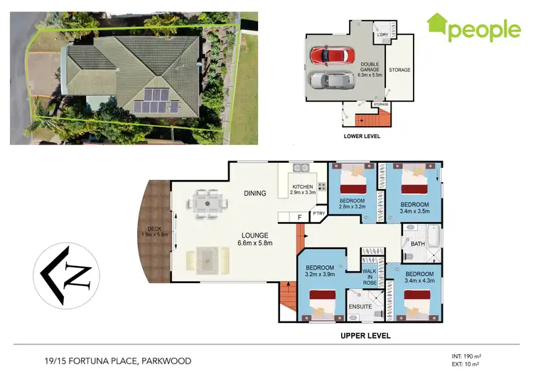 Floorplan of Homely townhouse listing, 19/15 Fortuna Place, Parkwood QLD 4214