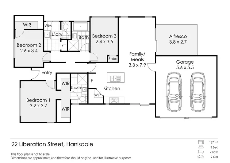 Floorplan of Homely house listing, 22 Liberation Street, Harrisdale WA 6112