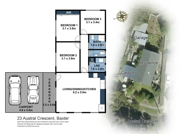 Floorplan of Homely house listing, 23 Austral Crescent, Baxter VIC 3911