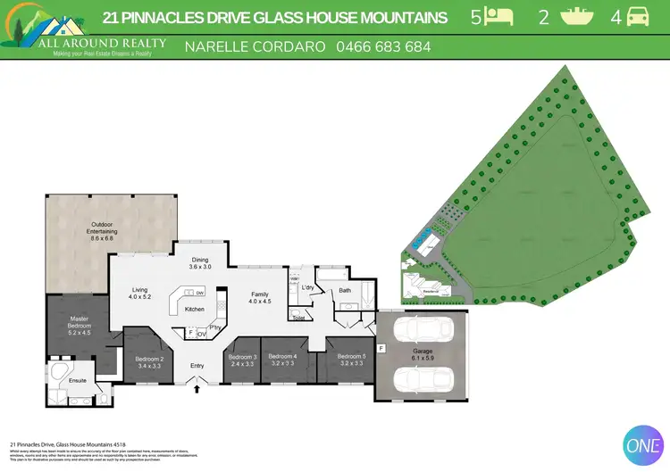 Floorplan of Homely rural property listing, 21 Pinnacles Drive, Glass House Mountains QLD 4518