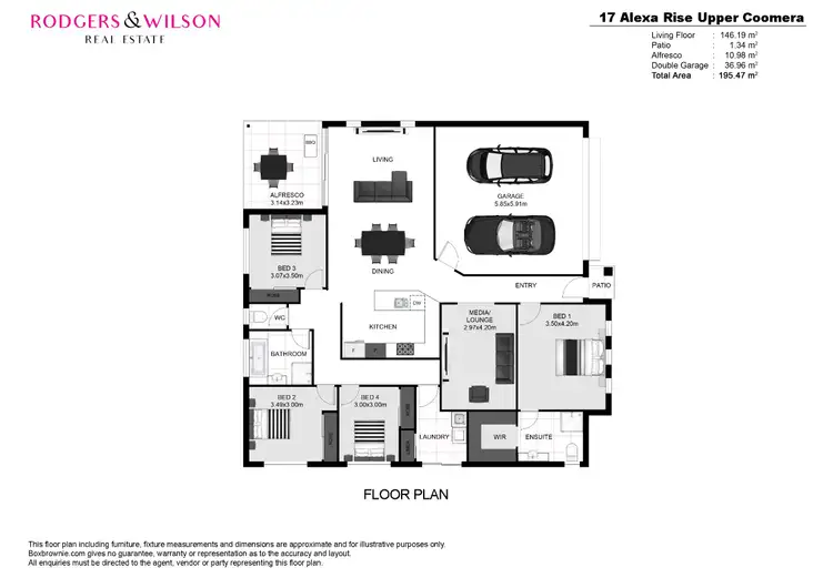 Floorplan of Homely house listing, 17 Alexa Rise, Upper Coomera QLD 4209