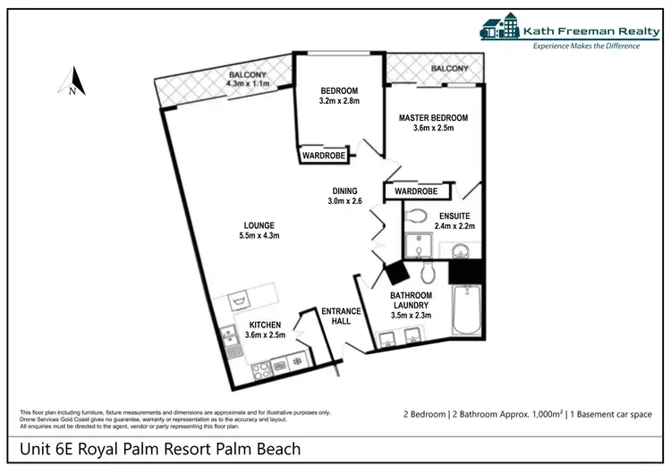 Floorplan of Homely unit listing, 6TH FLOOR/973 GOLD COAST HWY, Palm Beach QLD 4221