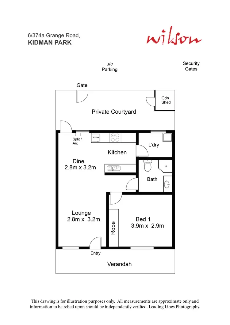 Floorplan of Homely unit listing, 6/374a Grange Road, Kidman Park SA 5025