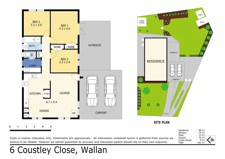 Floorplan of Homely house listing, 6 Coustley Close, Wallan VIC 3756