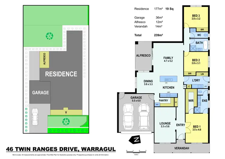 Floorplan of Homely house listing, 46 Twin Ranges Drive, Warragul VIC 3820