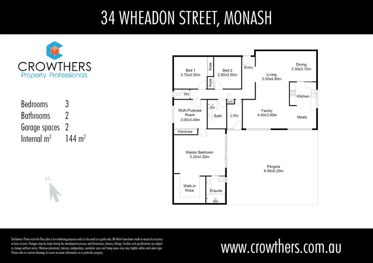 Floorplan of Homely house listing, 34 Wheadon Street, Monash ACT 2904