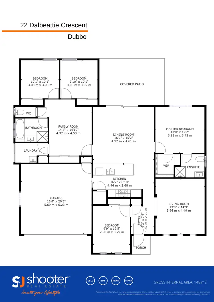 Floorplan of Homely house listing, 22 Dalbeattie Crescent, Dubbo NSW 2830