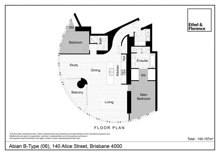Floorplan of Homely apartment listing, 506/140 Alice Street, Brisbane City QLD 4000