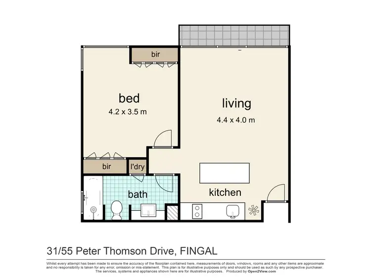 Floorplan of Homely apartment listing, 31/50 Peter Thomson Drive, Fingal VIC 3939