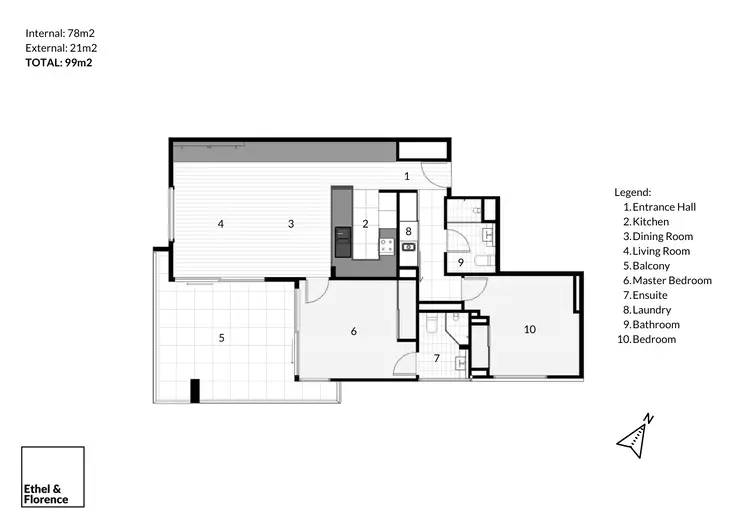 Floorplan of Homely flat listing, 1503/151 George Street, Brisbane City QLD 4000