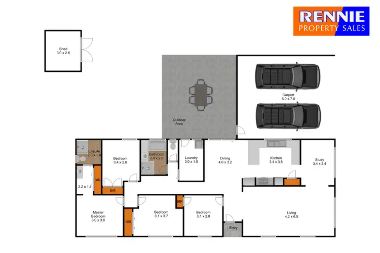 Floorplan of Homely house listing, 16 The Boulevard, Morwell VIC 3840