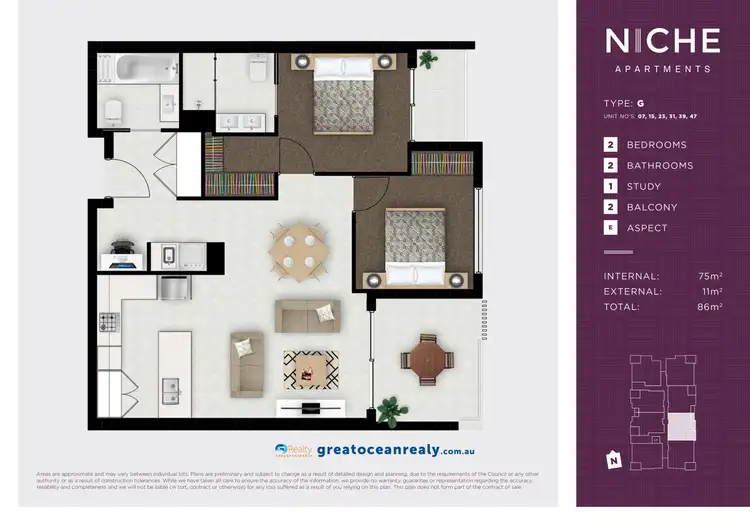 Floorplan of Homely apartment listing, 207/11 Andrews Street, Southport QLD 4215