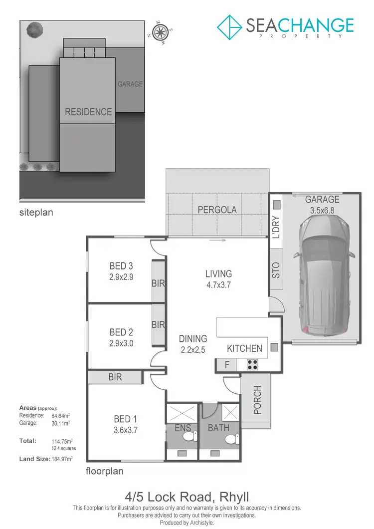 Floorplan of Homely house listing, 4/5 Lock Road, Rhyll VIC 3923