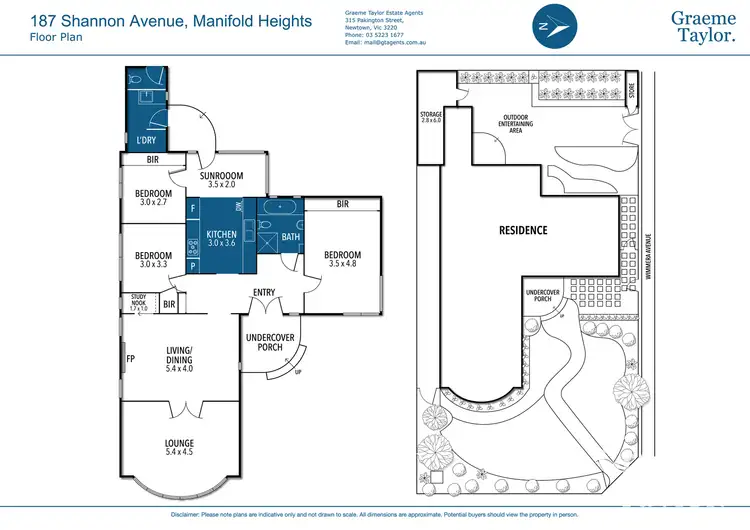 Floorplan of Homely house listing, 187 Shannon Avenue, Manifold Heights VIC 3218