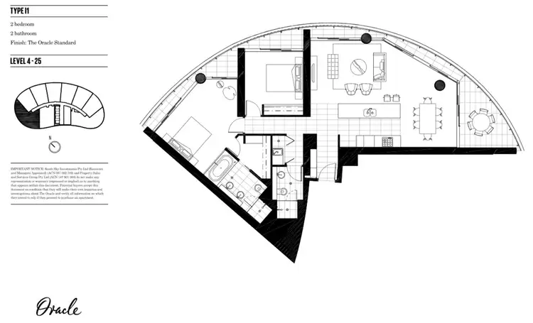 Floorplan of Homely apartment listing, 22502/21 Elizabeth Avenue, Broadbeach QLD 4218