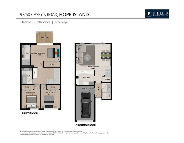 Floorplan of Homely townhouse listing, 97/60 Caseys Road, Hope Island QLD 4212