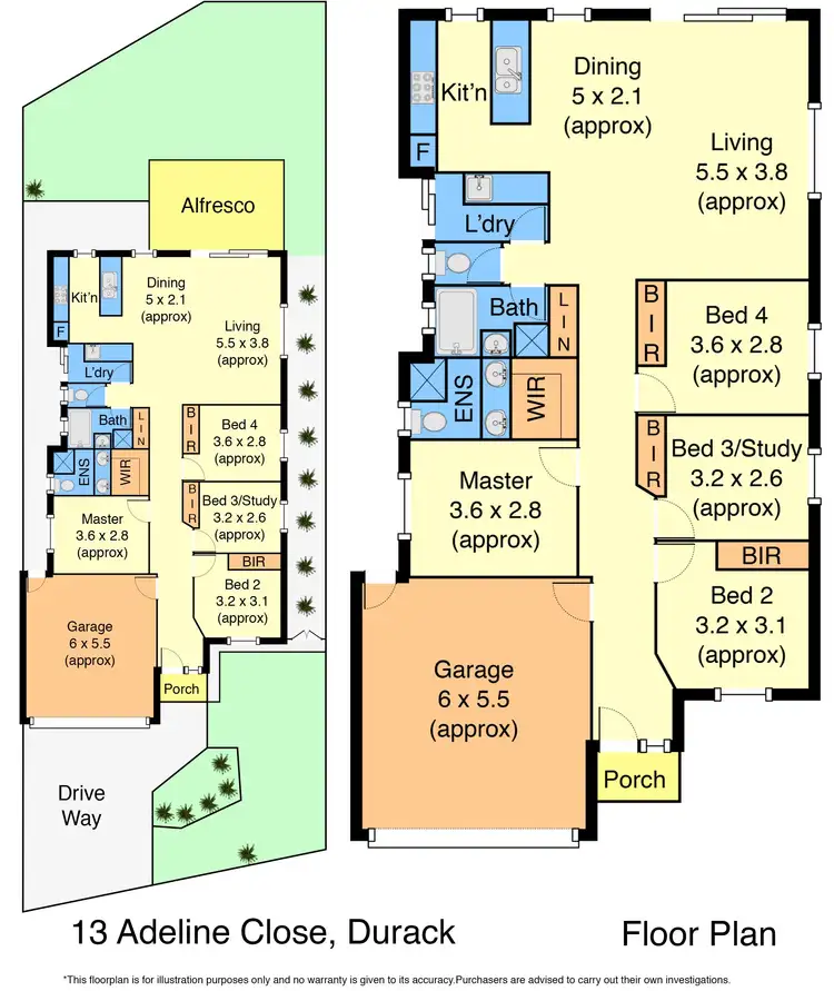 Floorplan of Homely house listing, 13 Adeline Close, Durack QLD 4077