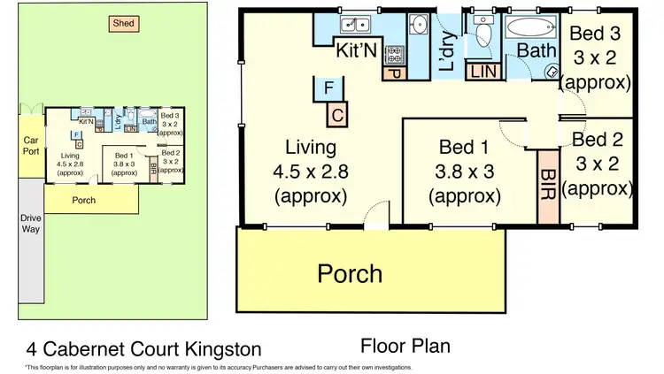 Floorplan of Homely house listing, 4 Cabernet Court, Kingston QLD 4114