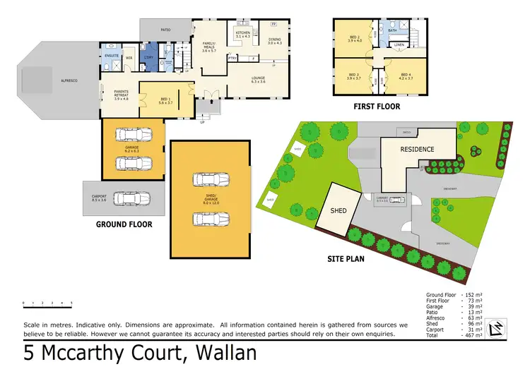 Floorplan of Homely house listing, 5 McCarthy Court, Wallan VIC 3756