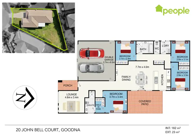 Floorplan of Homely house listing, 20 John Bell Court, Goodna QLD 4300