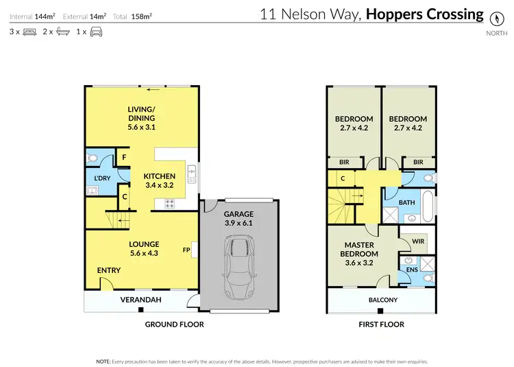 Floorplan of Homely house listing, 11 Nelson Way, Hoppers Crossing VIC 3029