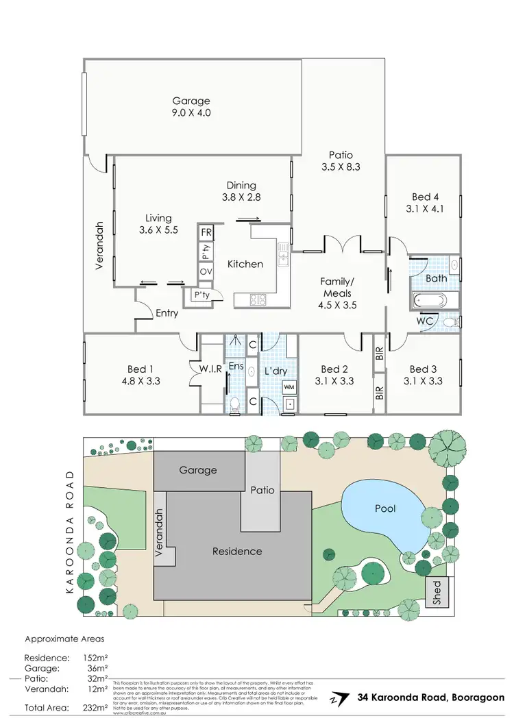Floorplan of Homely house listing, 34 Karoonda Road, Booragoon WA 6154