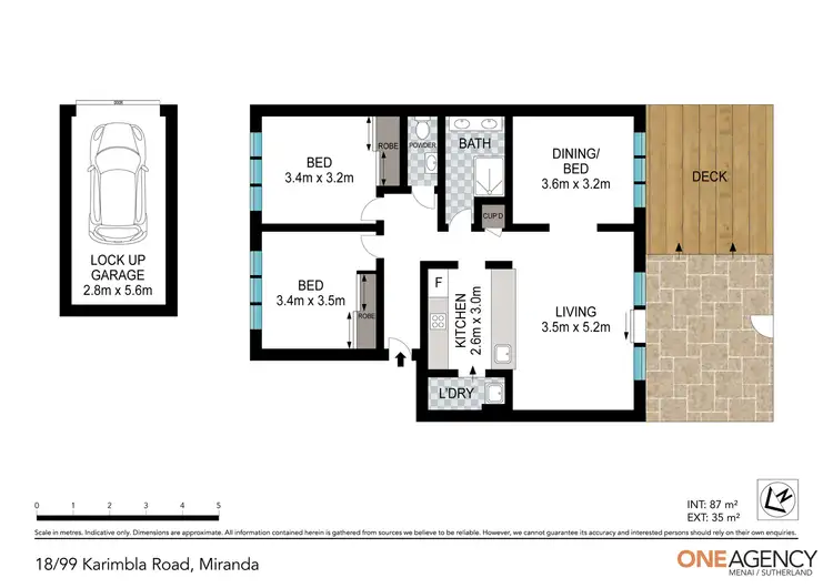 Floorplan of Homely apartment listing, 18/99 Karimbla Road, Miranda NSW 2228