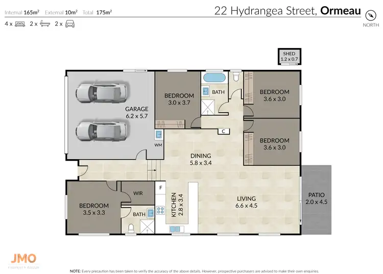 Floorplan of Homely house listing, 22 Hydrangea Street, Ormeau QLD 4208