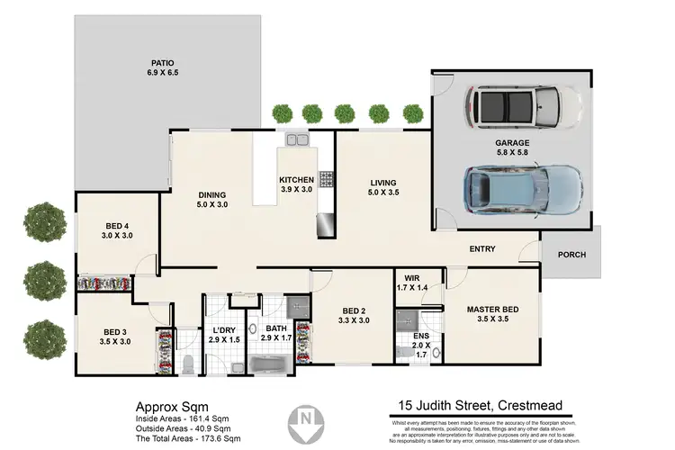 Floorplan of Homely house listing, 15 Judith Street, Crestmead QLD 4132
