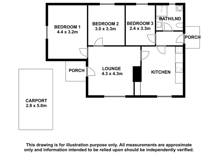 Floorplan of Homely house listing, 14 Grigg Terrace, Millicent SA 5280
