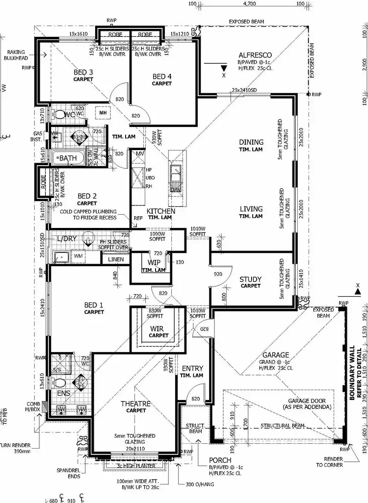 Floorplan of Homely house listing, 25 Charnwood Grove, Hilbert WA 6112