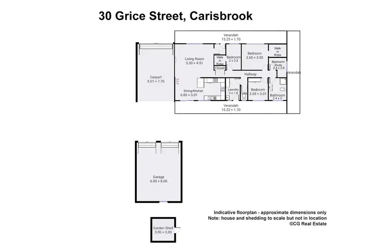 Floorplan of Homely house listing, 30 Grice Street, Carisbrook VIC 3464