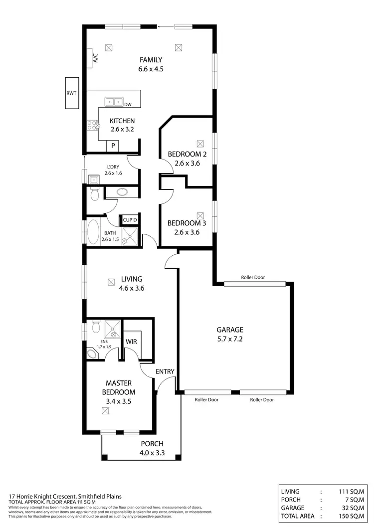 Floorplan of Homely house listing, 17 HORRIE KNIGHT CRESCENT, Smithfield Plains SA 5114