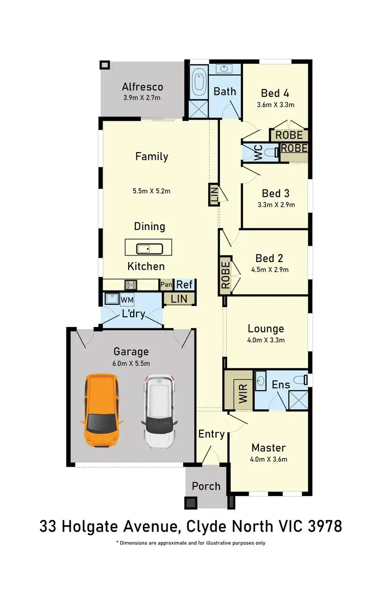 Floorplan of Homely house listing, 33 Holgate Avenue, Clyde North VIC 3978