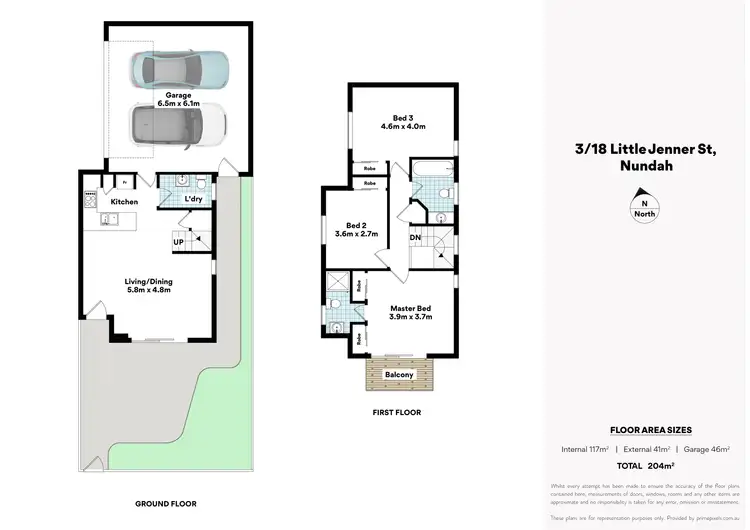 Floorplan of Homely townhouse listing, 3/18 Little Jenner Street, Nundah QLD 4012