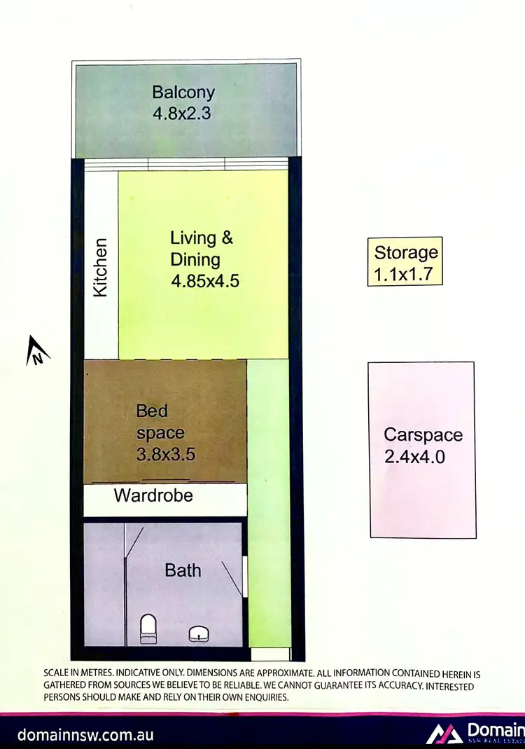 Floorplan of Homely studio listing, 44/445-455 Liverpool Road, Ashfield NSW 2131
